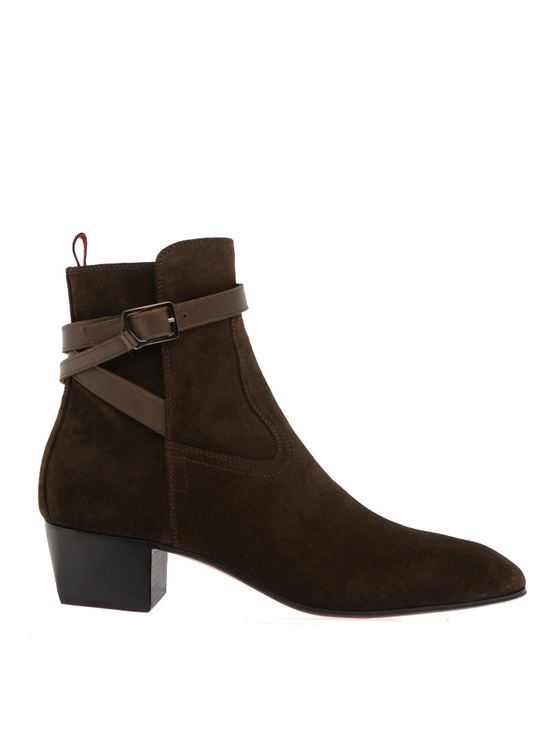 Christian Louboutin Rosalio Jodhpur Boots Brown Suede Leather Size 9 US New main image 6